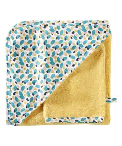 Cape de bain + gant en bambou Baby Pop (70 x 70 cm) - Jaune