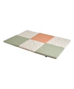 Candide - Tapis de jeu bébé XL Terrazzo - Blanc Vert