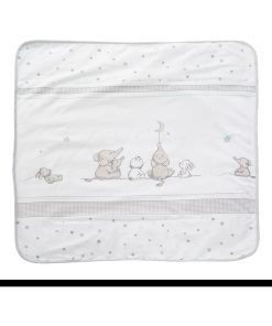 ROBA Couverture Douillette "Sternenzauber" - 80 x 80 cm - Gris Clair / Blanc - Gris