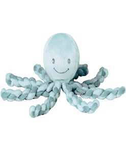 Peluche pieuvre Lapidou vert menthe (23 cm) - Vert d'eau