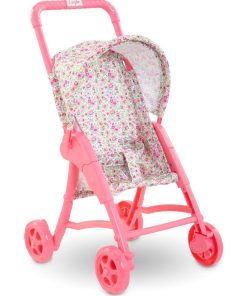 Poussette Fleurie pour poupon 30 cm - N/A