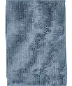Tapis de bain Bubble uni 'ESSENTIAL' 'TODAY' - Bleu ardoise