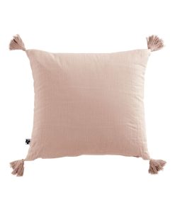 Coussin Double Gaze Coton Collection Gaia - Rose