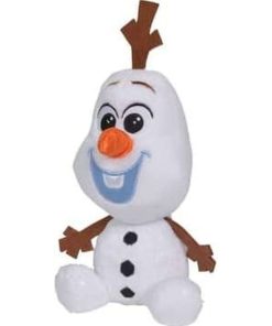 Doudou DS Personnage Blanc Olaf Bonhomne de neige 15 cm pantin - Reine des Neiges - Blanc