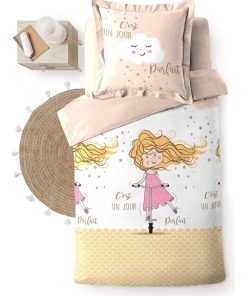 Housse de couette trotinette - Rose