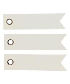 40 étiquettes blanches 5 cm - Fanion - N/A
