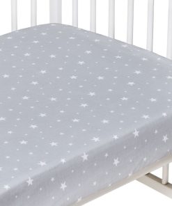 Drap-housse en coton, STELLA - Gris