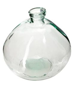 Vase rond verre recyclé Uly D33 - Transparent