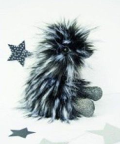 doudou Doudou et compagnie Canard Noir Punkie 22 cms Coin Coin Pantin - Noir