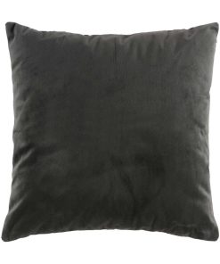 Coussin velours Collection Velvetina - gris anthracite