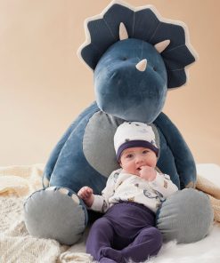 Peluche large Ops en Veloudoux, - Bleu