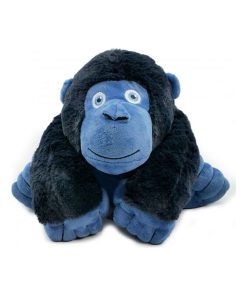 Peluche Bouillotte Miguel les As de la jungle - Made in France - Bleu foncé