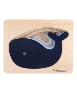 Puzzle animaux baleine en bois - N/A