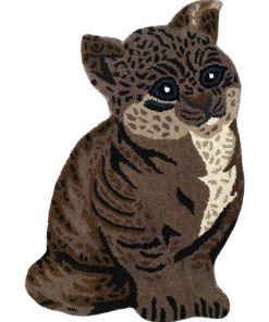 Tapis salon 60x90 CHATON Beige fait main en coton Certification care and Fair idéal pour Chambre - Beige