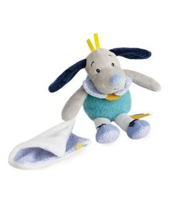 Doudou Babynat Chien Bleu Pantin - Pepin - Bleu