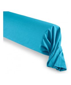 Univers Decor - Taie De Traversin 45 X 185 Cm / 100% Coton 57 Fils/cm² - Bleu turquoise