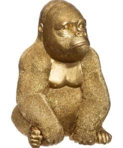 Sculpture gorille or 22 cm - Doré/or
