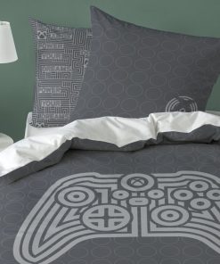 Parure de lit 'Xbox' - 1 personne - Gris