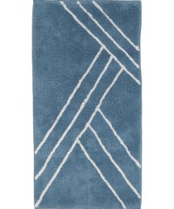 Guy Levasseur - Tapis de bain en coton figuratif - Bleu