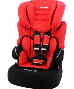 Siège Auto Beline Groupe 1/2/3 (9-36kg), Luxe Rouge - Rouge coquelicot