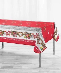 Nappe rectangulaire 150x240 cm Epiphanie - Rouge