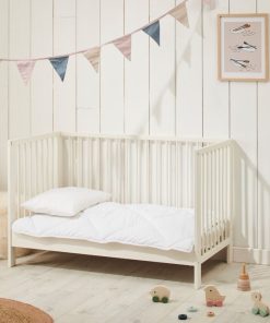 Bleu Câlin - Couette Tempérée Pour Bébé 75x120cm Lavable À 95° - Blanc
