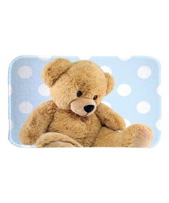 Tapis enfant 130x180 ULTRA DOUX TEDDY Bleu fabriqué en Europe idéal pour Chambre - Bleu