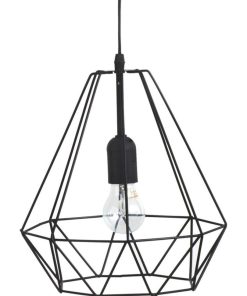 Suspension métal filaire D26 noir - Noir