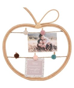 Cadre photo rotin campagne 35x30 - Beige