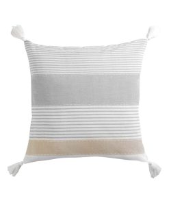 Coussin Pompons Collection Iliades - Beige