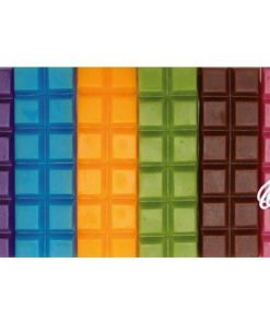 Cire à bougie 6 couleurs vives 480 g + mèche - Multicolore