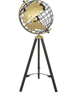 Globe terrestre métal sur pied Ramon H70 - Noir