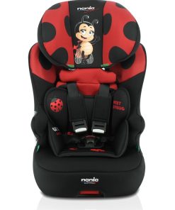 Nania - Siège auto fixations isofix RACE I FIX 76-140 cm R129 i-Size - Coccinelle - Rouge