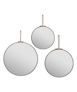 Lot de 3 miroirs Lilou - Noir