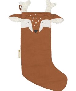 Chaussette de Noël Cerf cannelle - Marron