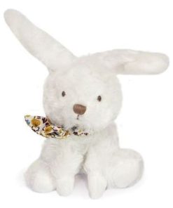 Doudou Doudou et Compagnie Mouton Blanc bandana moutarde Pantin - 12 cm Mon chouchou - Blanc