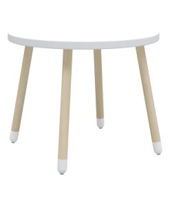 Table ronde blanche en bois 60 x 47 cm Flexa - Blanc
