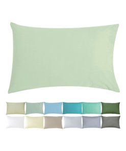 Taie d'oreiller bébé - 100% coton Bio - 'P'tit Basile' - Vert d'eau