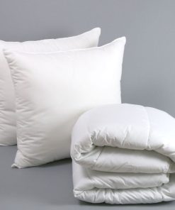 DODO - Pack Couette + Oreiller(s) Enveloppe Coton Bio - Bien-être - Blanc