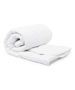 Couette bébé coton percale anti-acariens 80x120 cm - Blanc