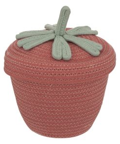 Panier tissu fraise Summer - Rose