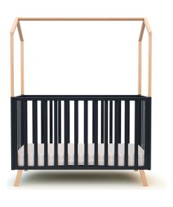 AT4 - Lit Bébé 60x120 CONFORT - Gris Marron