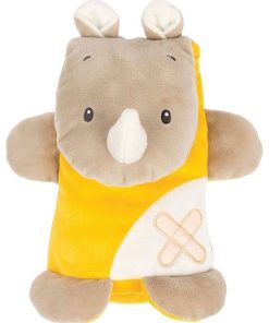 Doudou Nattou Rhinocéros Jaune Pantin - Budiezzz - Jaune