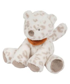 Petite peluche Jungo léopard des neiges Boris & Jungo (20 cm) - Beige
