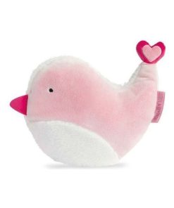 doudou Doudou et compagnie Oiseau Rose Blanc 30cms DC3264 Aussi doux qu un doudou Coussin - Rose