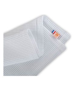 Couverture Nid D'abeilles En Coton Bio Aiko - Blanc