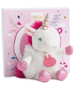 Doudou Doudou et compagnie Licorne Blanc Pantin - Les Minizoo - Blanc