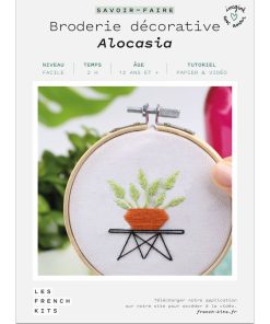 Coffret DIY - Broderie décorative - Plante Alocasia - N/A
