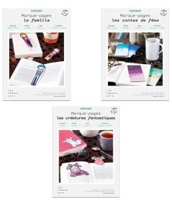 3 Coffrets DIY papier - 16 marque-pages - N/A