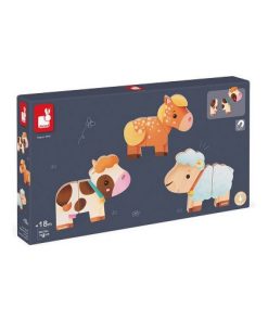 Funny Magnets Pieces Bois Magnetiques Ferme - N/A